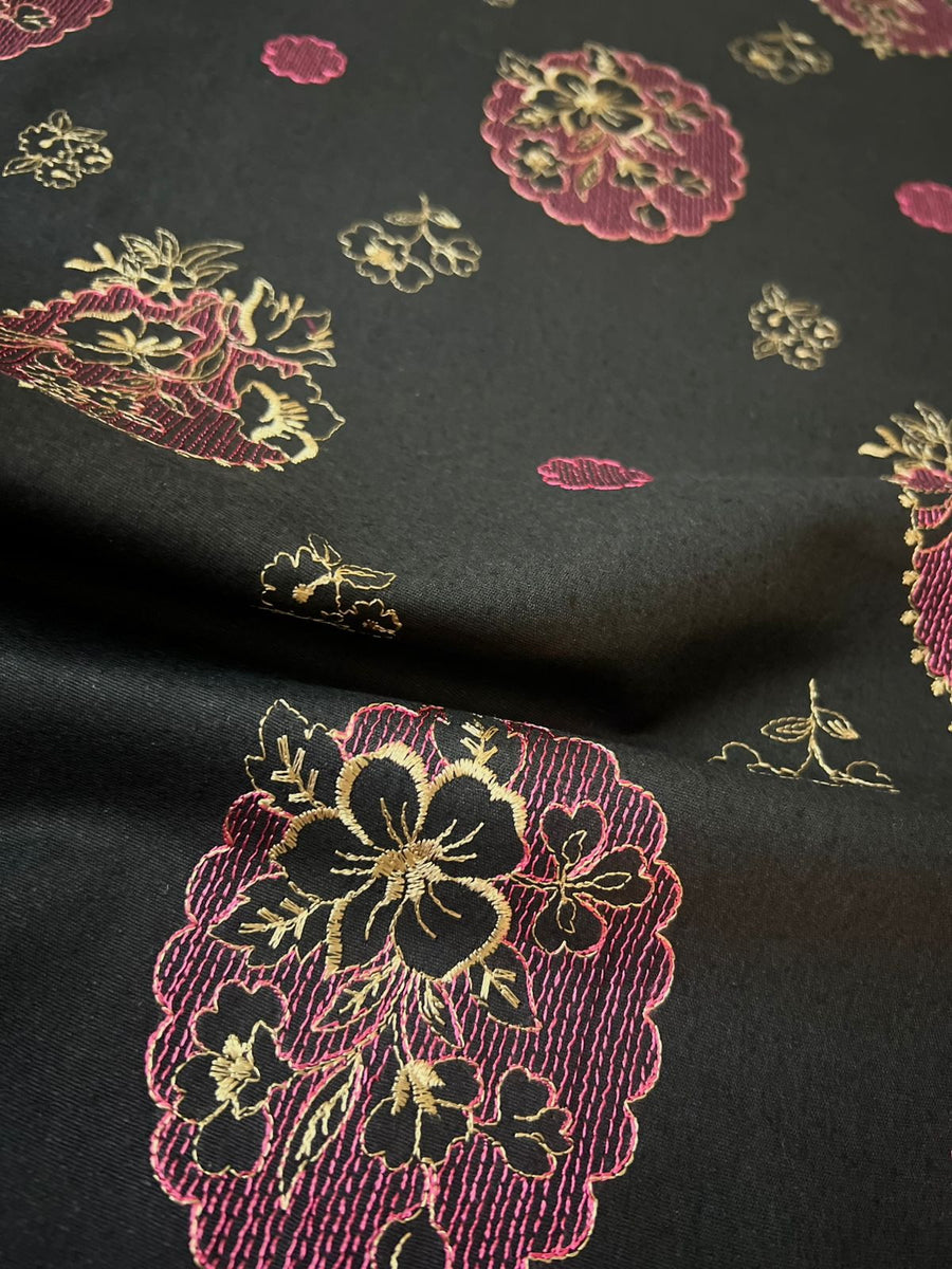 Chikankari Exclusive Embroidered Karandi Unstitched 3PC CH25-V1-D17
