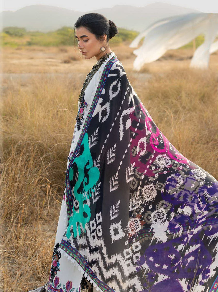 Zainab Chottani Embroidered Lawn Unstitched 3Pc Suit D-17 Nivara