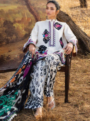 Zainab Chottani Embroidered Lawn Unstitched 3Pc Suit D-17 Nivara