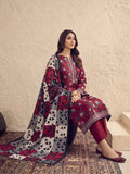 Zeenia Serene Printed Linen Unstitched 3Pc Suit D-17
