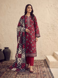 Zeenia Serene Printed Linen Unstitched 3Pc Suit D-17