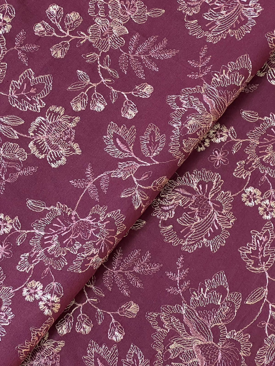 Chikankari Exclusive Embroidered Karandi Unstitched 3PC CH25-V1-D18