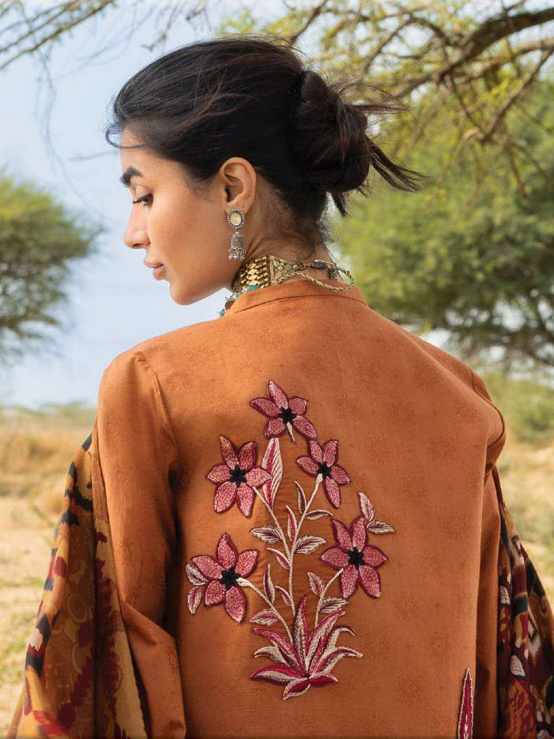 Zainab Chottani Embroidered Lawn Unstitched 3Pc Suit D-18 Orlina