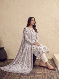Zeenia Serene Printed Linen Unstitched 3Pc Suit D-19