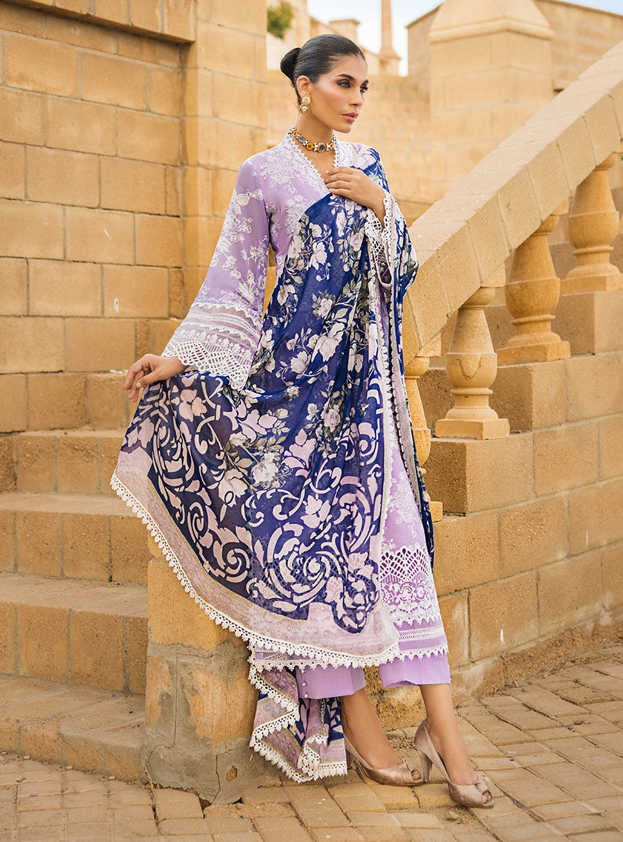 Zainab Chottani Luxury Lawn Unstitched Embroidered 3Pc Suit D-1B SEHER
