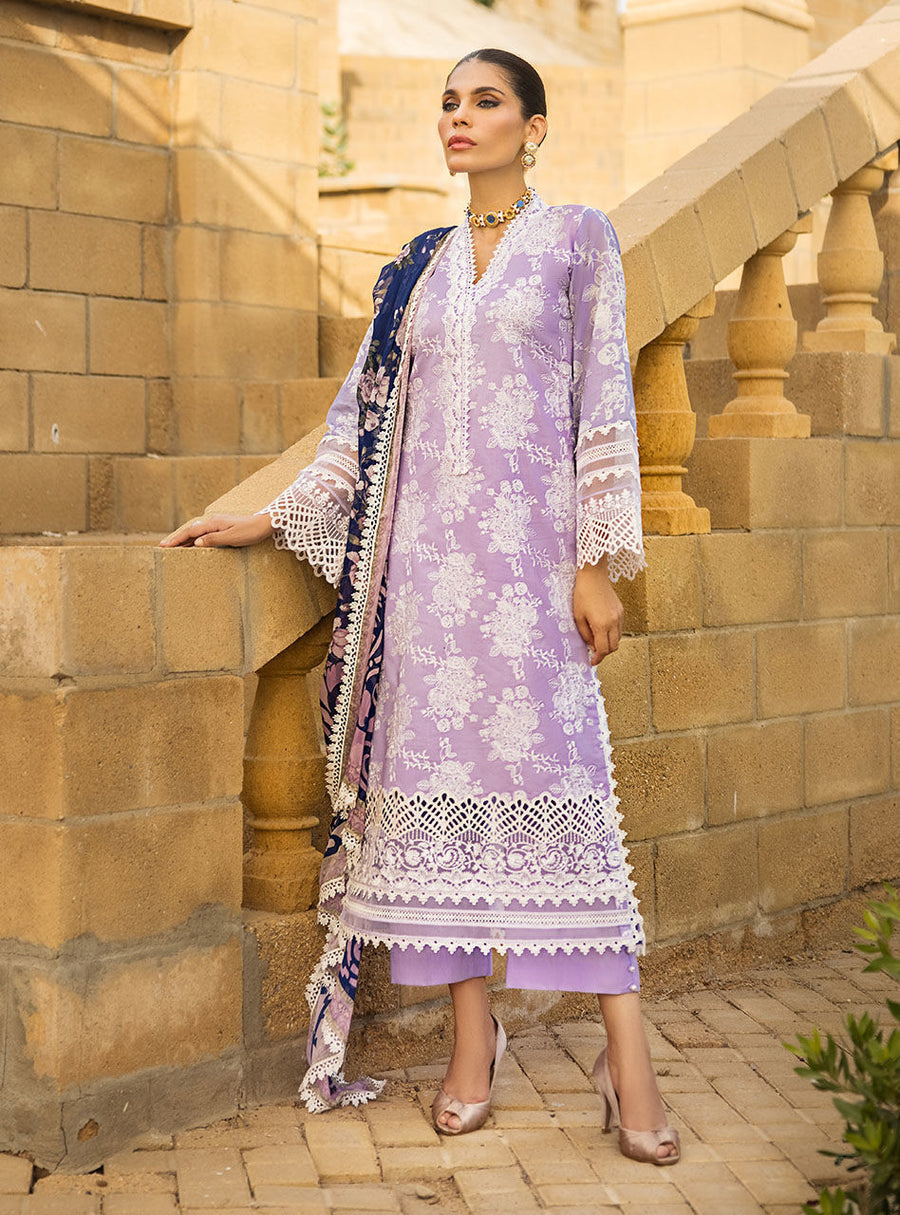 Zainab Chottani Luxury Lawn Unstitched Embroidered 3Pc Suit D-1B SEHER