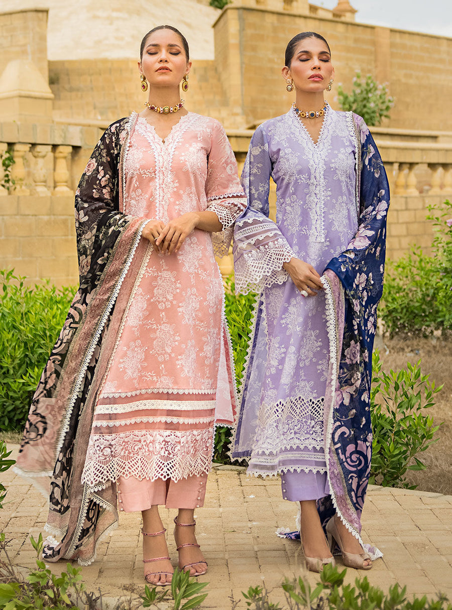 Zainab Chottani Luxury Lawn Unstitched Embroidered 3Pc Suit D-1B SEHER
