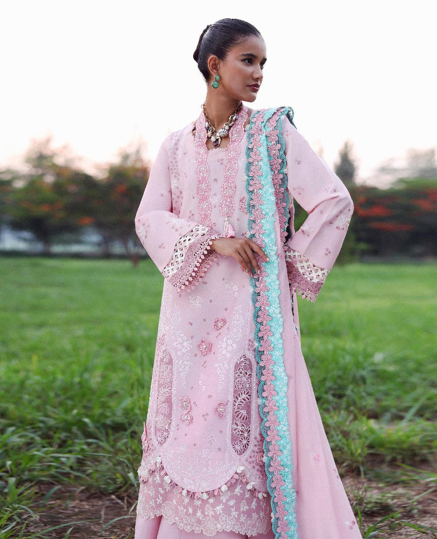 Republic WomensWear Lilas Embroidered Lawn Unstitched 3Pc Suit D-1B ZAYRA