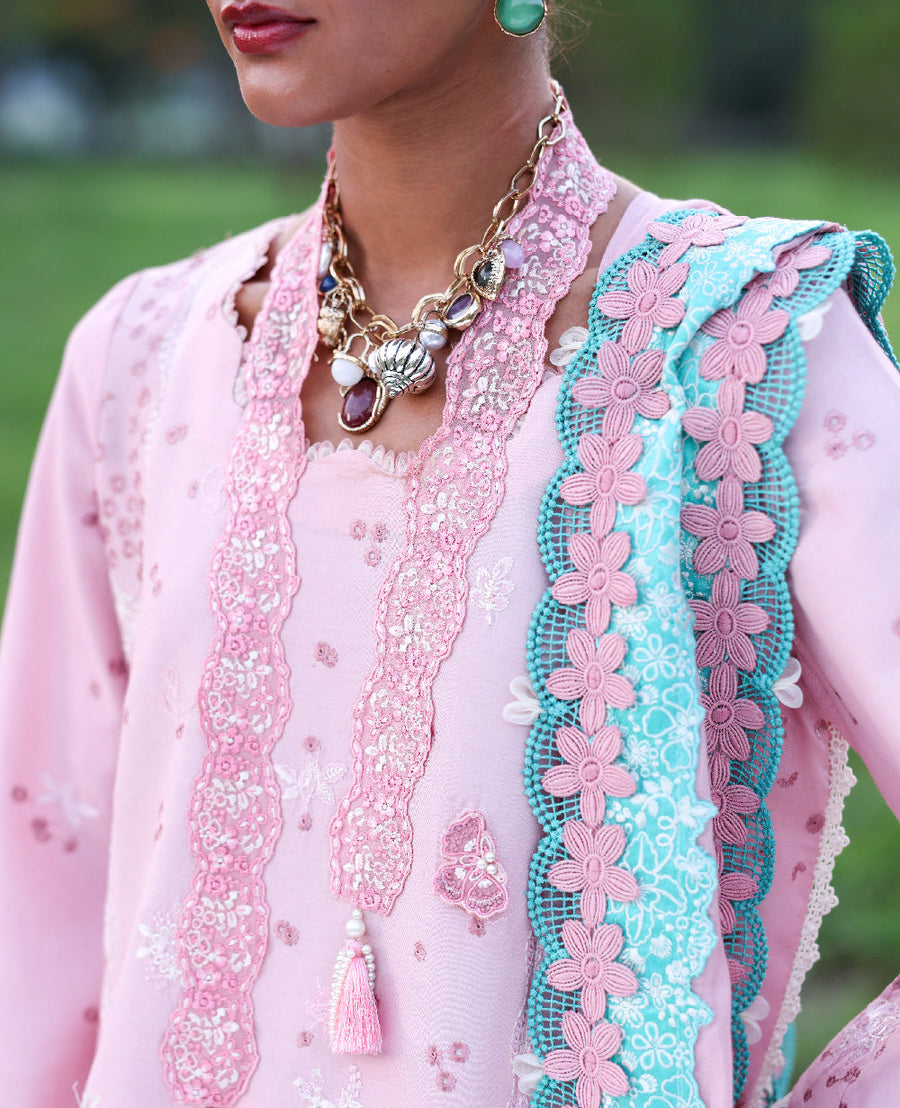 Republic WomensWear Lilas Embroidered Lawn Unstitched 3Pc Suit D-1B ZAYRA