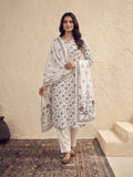 Zeenia Serene Printed Linen Unstitched 3Pc Suit D-22