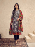 Zeenia Serene Printed Linen Unstitched 3Pc Suit D-23
