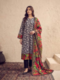 Zeenia Serene Printed Linen Unstitched 3Pc Suit D-23