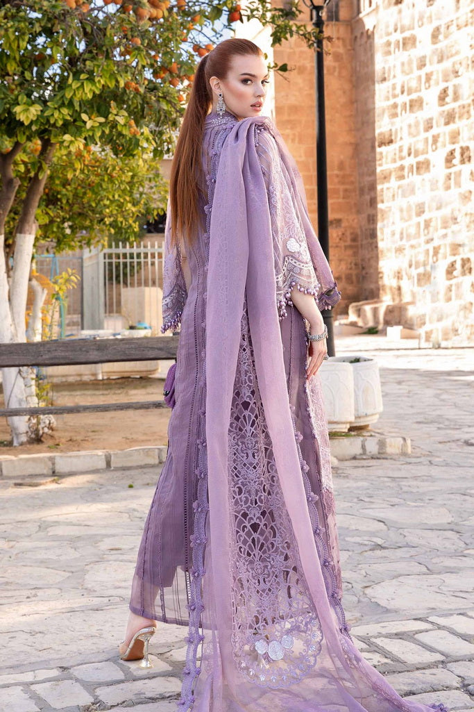 Maria.B Unstitched Embroidered Luxury Lawn 3Pc Suit D-2401-A