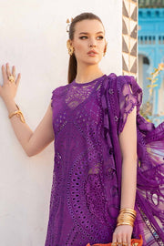 Maria.B Unstitched Embroidered Luxury Lawn 3Pc Suit D-2402-B