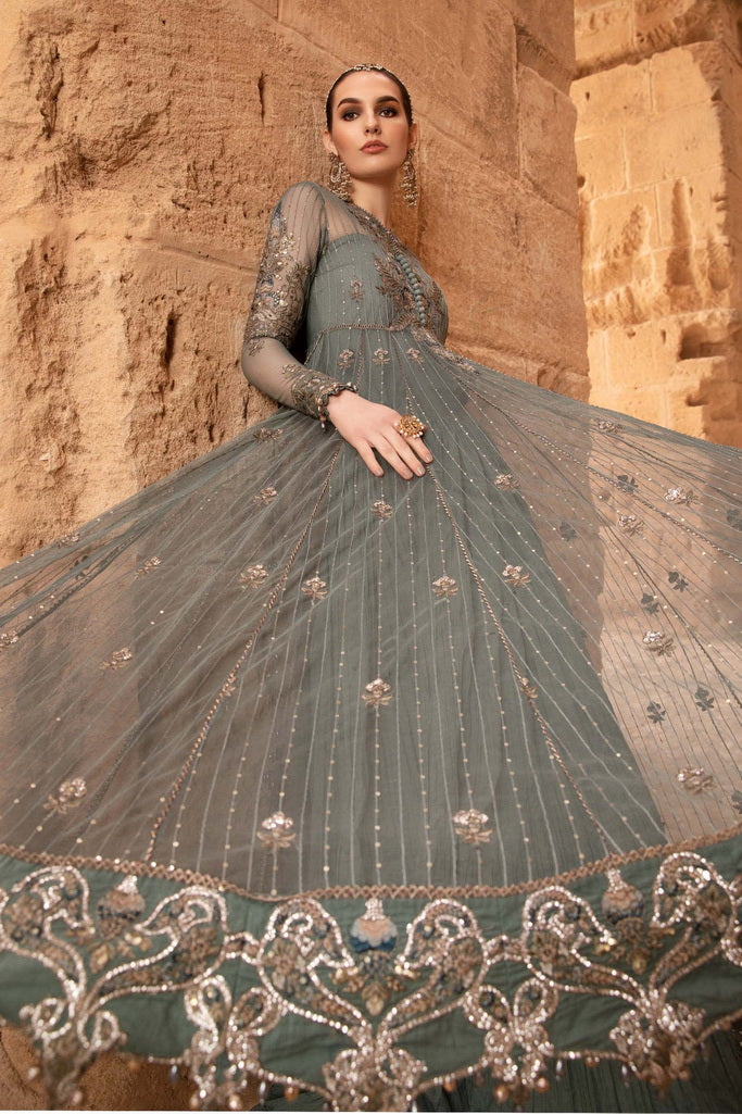 Maria.B Unstitched Embroidered Luxury Lawn 3Pc Suit D-2403-A