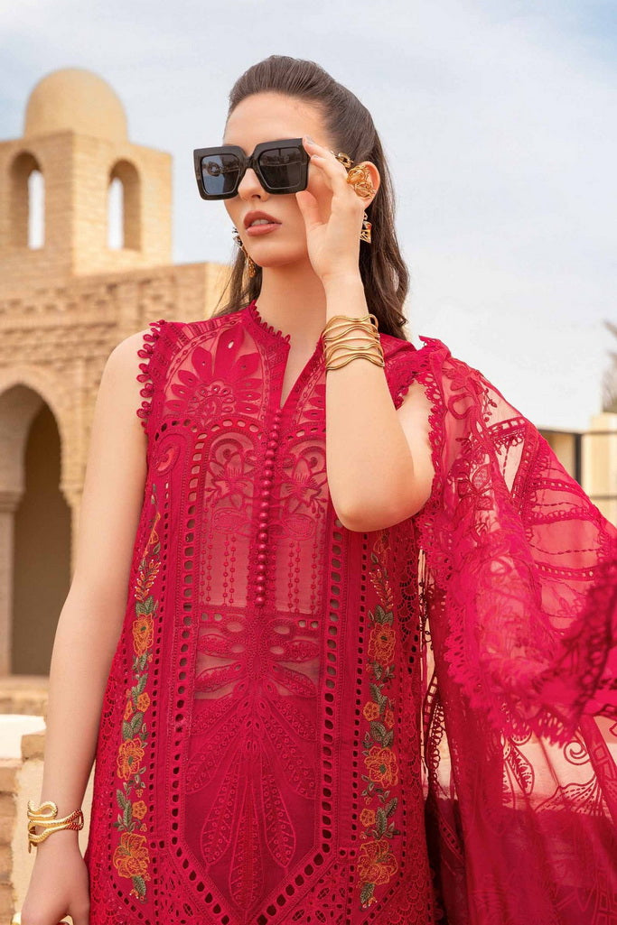 Maria.B Unstitched Embroidered Luxury Lawn 3Pc Suit D-2404-A