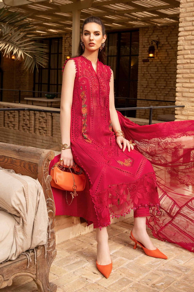 Maria.B Unstitched Embroidered Luxury Lawn 3Pc Suit D-2404-A