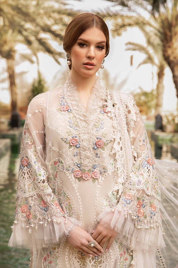 Maria.B Unstitched Embroidered Luxury Lawn 3Pc Suit D-2405-A