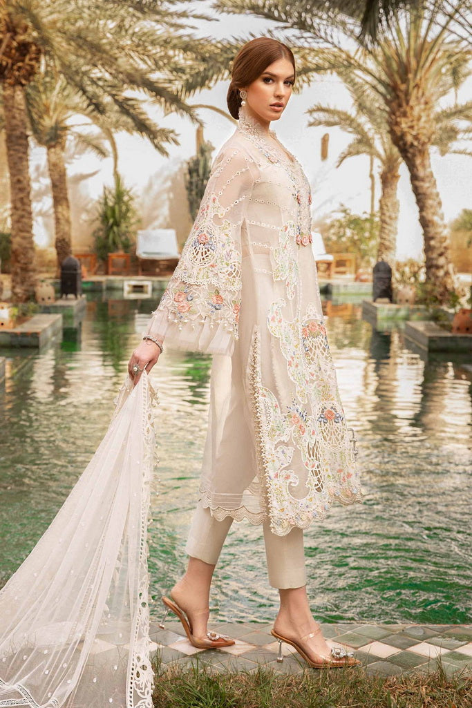 Maria.B Unstitched Embroidered Luxury Lawn 3Pc Suit D-2405-A