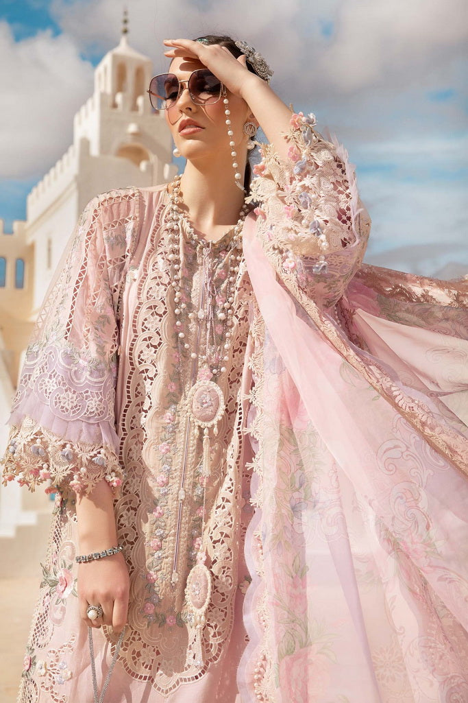 Maria.B Unstitched Embroidered Luxury Lawn 3Pc Suit D-2406-A