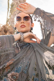 Maria.B Unstitched Embroidered Luxury Lawn 3Pc Suit D-2407-B