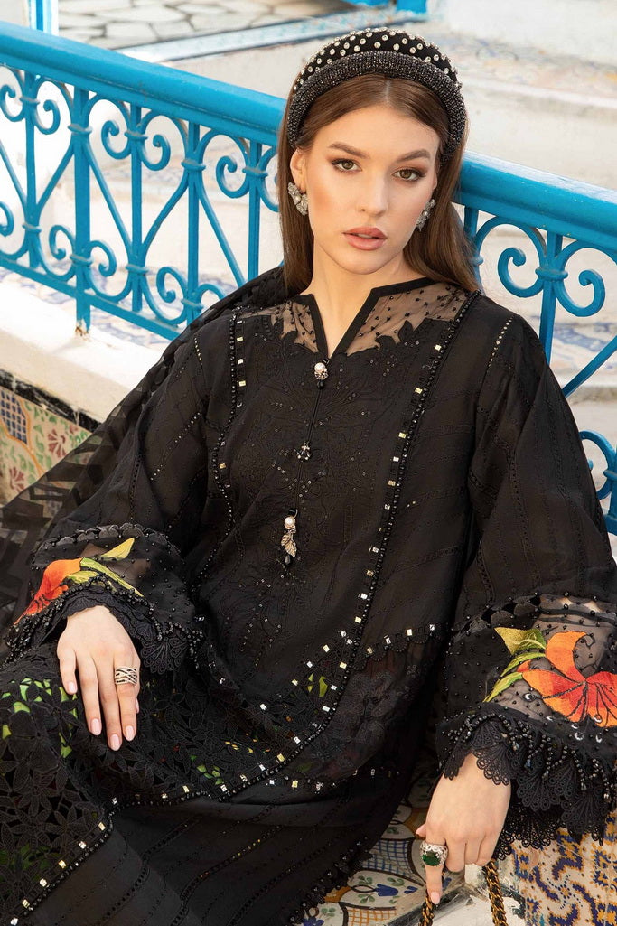 Maria.B Unstitched Embroidered Luxury Lawn 3Pc Suit D-2408-B
