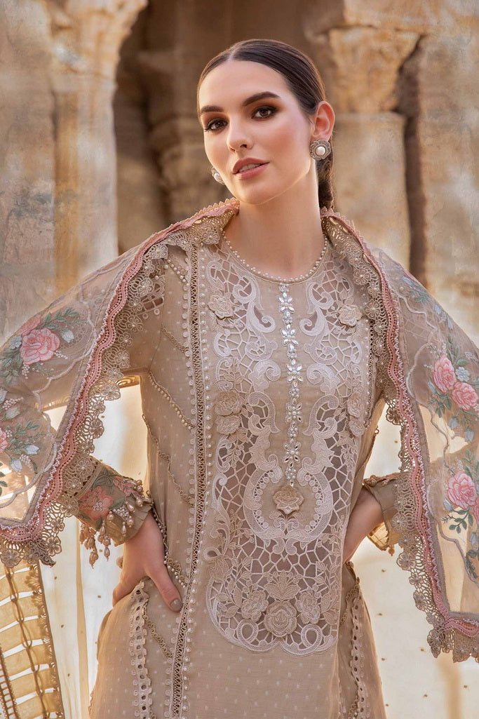Maria.B Unstitched Embroidered Luxury Lawn 3Pc Suit D-2410-A