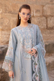 Maria.B Unstitched Embroidered Luxury Lawn 3Pc Suit D-2410-B