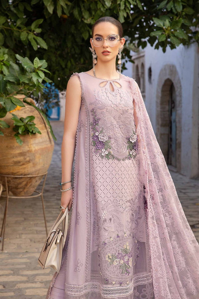 Maria.B Unstitched Embroidered Luxury Lawn 3Pc Suit D-2411-B