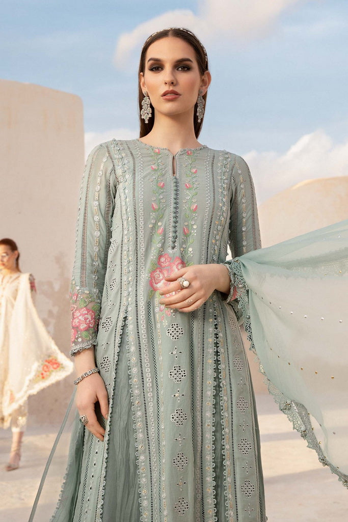 Maria.B Unstitched Embroidered Luxury Lawn 3Pc Suit D-2412-B