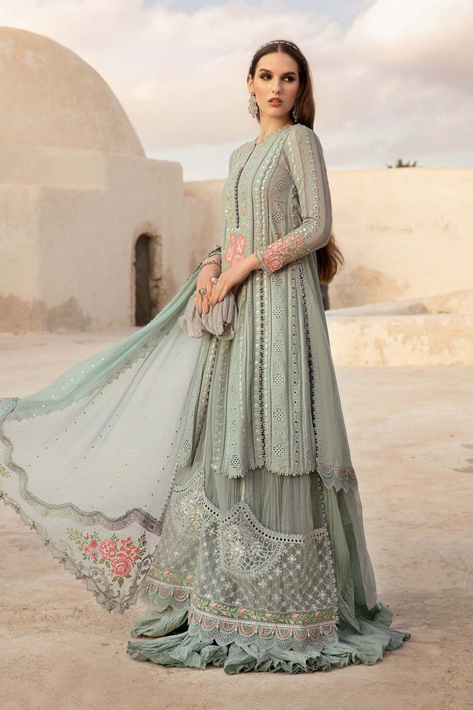 Maria.B Unstitched Embroidered Luxury Lawn 3Pc Suit D-2412-B