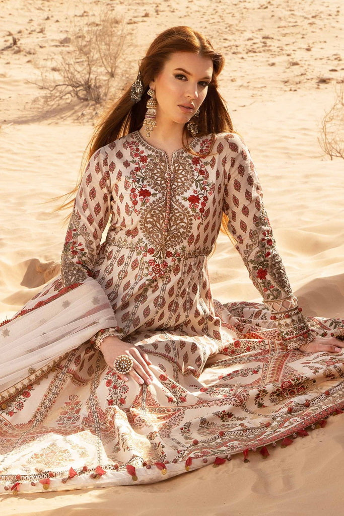 Maria.B Unstitched Embroidered Luxury Lawn 3Pc Suit D-2413-A