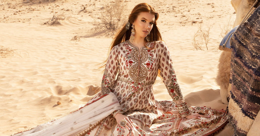 Maria.B Unstitched Embroidered Luxury Lawn 3Pc Suit D-2413-A