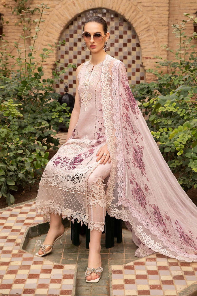 Maria.B Unstitched Embroidered Luxury Lawn 3Pc Suit D-2414-A