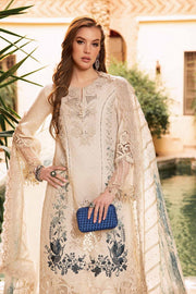 Maria.B Unstitched Embroidered Luxury Lawn 3Pc Suit D-2414-B