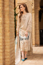 Maria.B Unstitched Embroidered Luxury Lawn 3Pc Suit D-2414-B