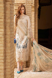 Maria.B Unstitched Embroidered Luxury Lawn 3Pc Suit D-2414-B