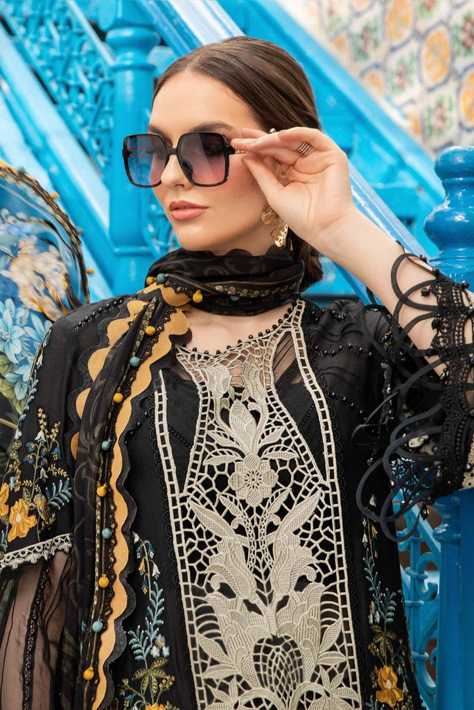 Maria.B Unstitched Embroidered Luxury Lawn 3Pc Suit D-2415-B