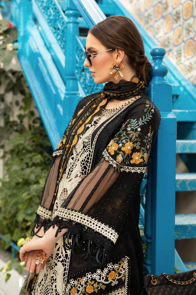 Maria.B Unstitched Embroidered Luxury Lawn 3Pc Suit D-2415-B