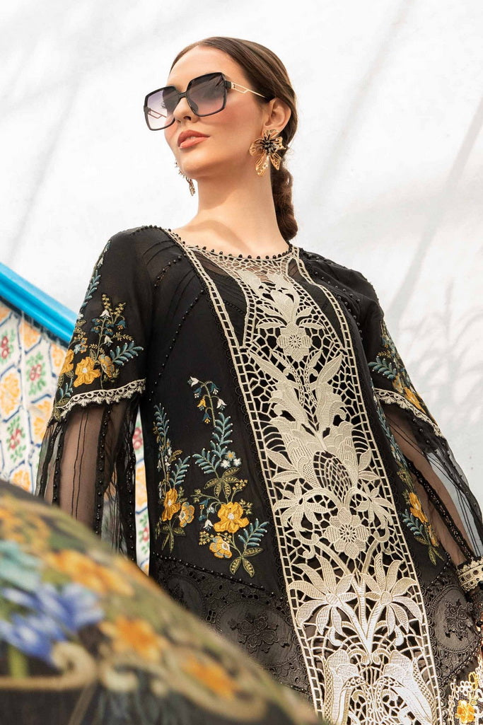Maria.B Unstitched Embroidered Luxury Lawn 3Pc Suit D-2415-B