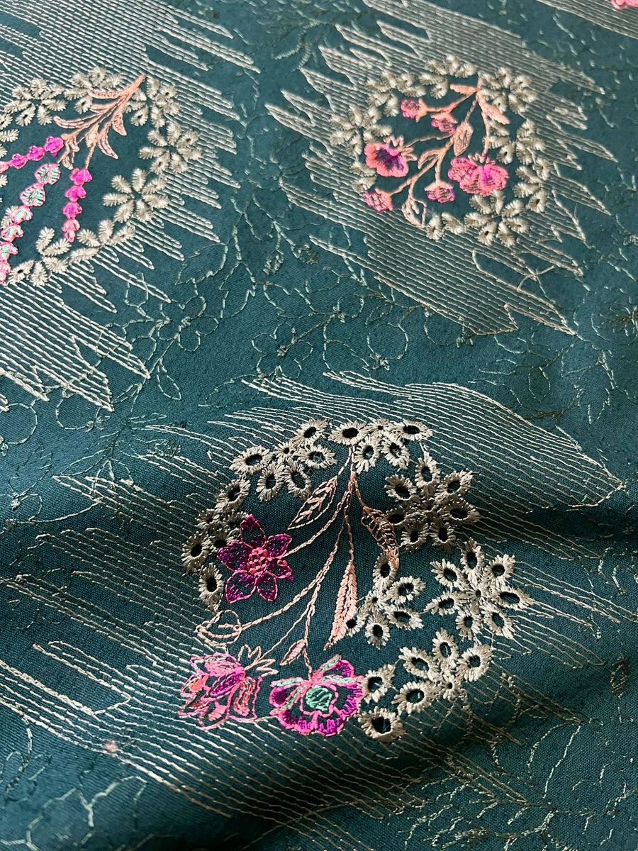Chikankari Exclusive Embroidered Karandi Unstitched 3PC CH25-V1-D25