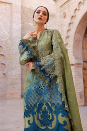 Maria.B Voyage a Luxe Embroidered Lawn Unstitched 3Pc Suit D-2501-A