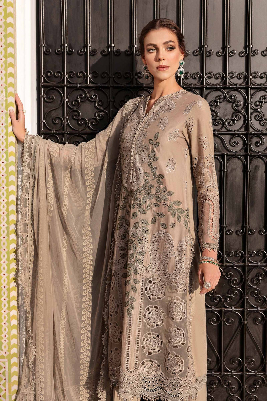Maria.B Voyage a Luxe Embroidered Lawn Unstitched 3Pc Suit D-2503-A