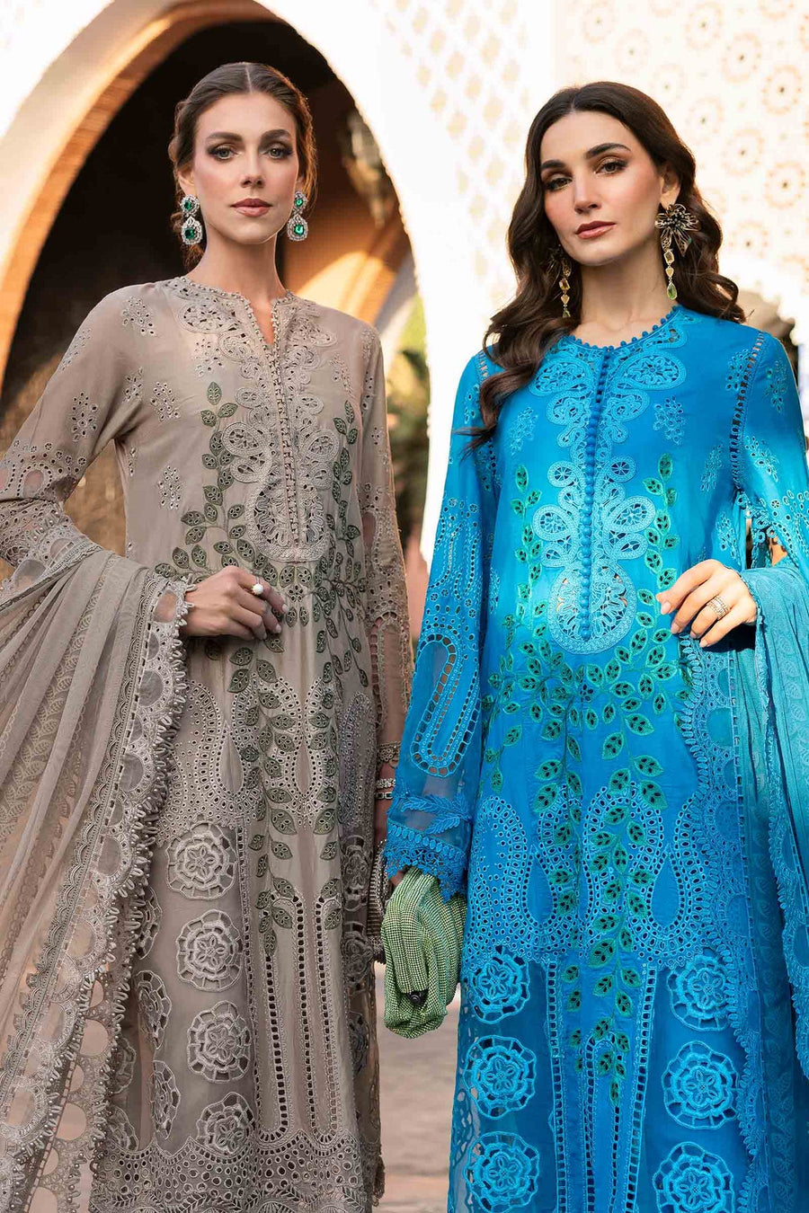 Maria.B Voyage a Luxe Embroidered Lawn Unstitched 3Pc Suit D-2503-A