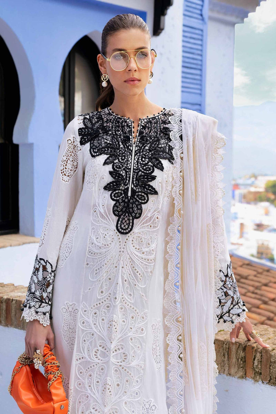 Maria.B Voyage a Luxe Embroidered Lawn Unstitched 3Pc Suit D-2505-A