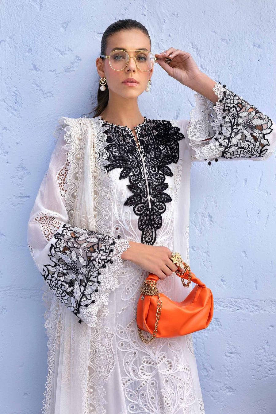Maria.B Voyage a Luxe Embroidered Lawn Unstitched 3Pc Suit D-2505-A