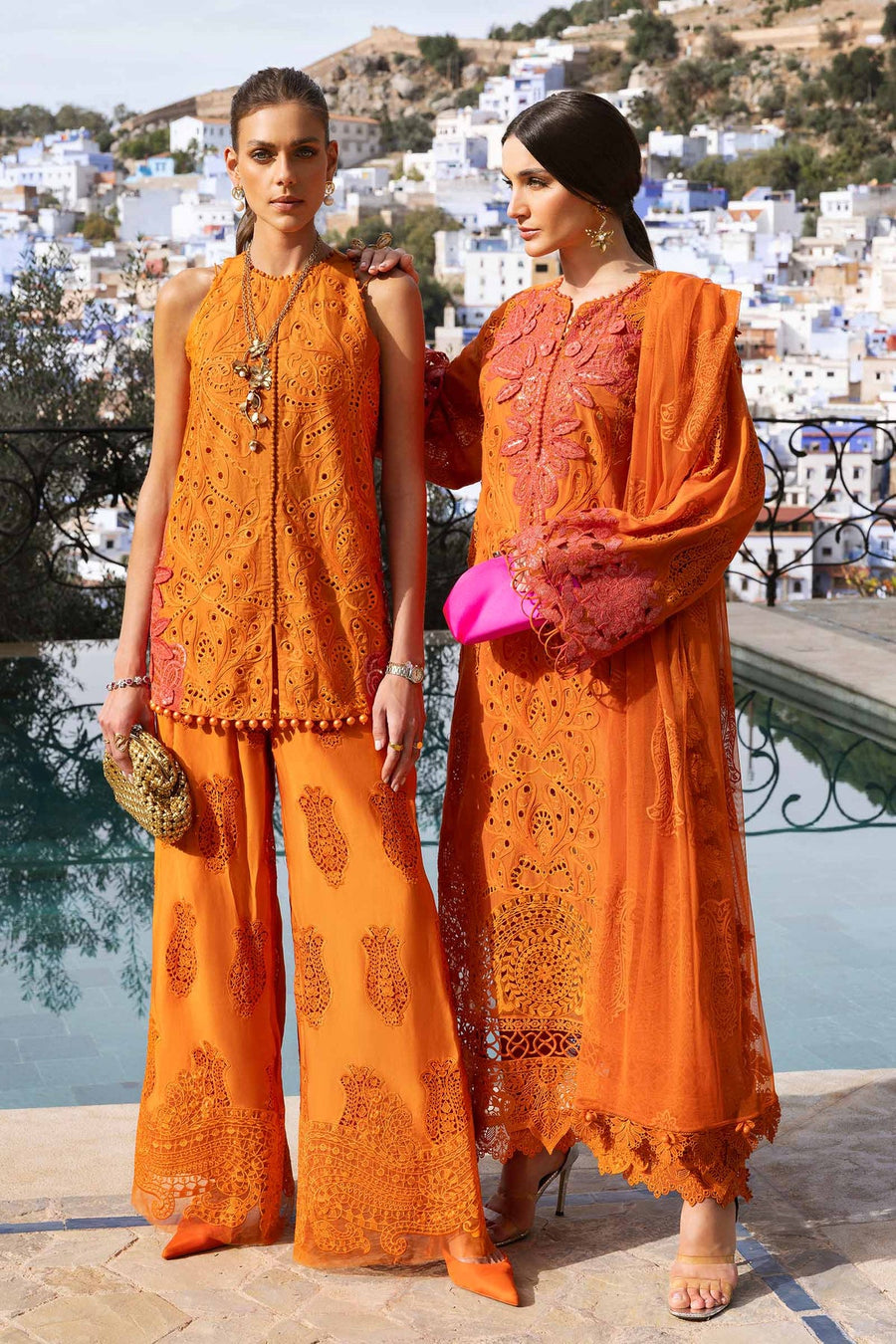 Maria.B Voyage a Luxe Embroidered Lawn Unstitched 3Pc Suit D-2505-B