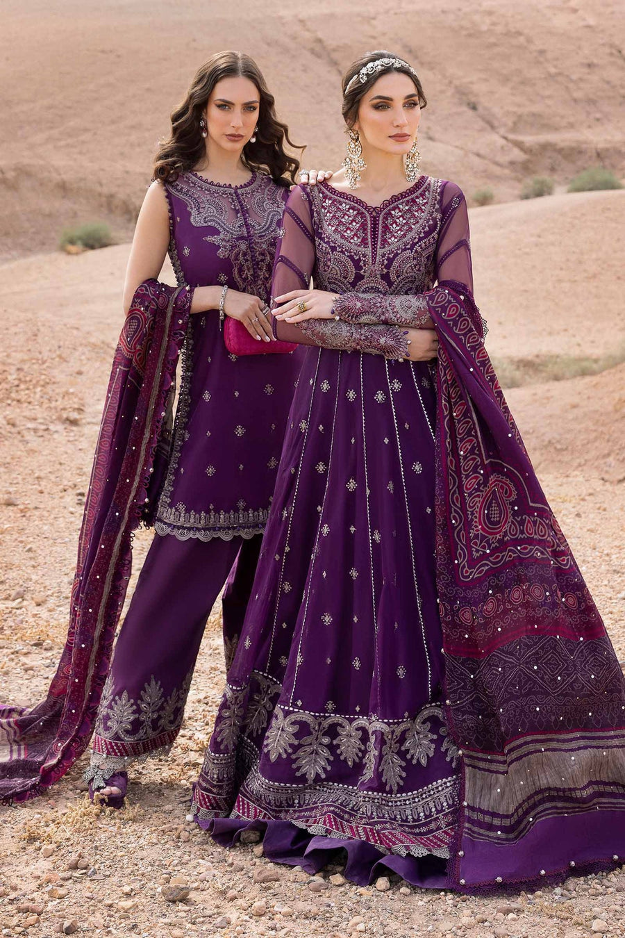 Maria.B Voyage a Luxe Embroidered Lawn Unstitched 3Pc Suit D-2507-B