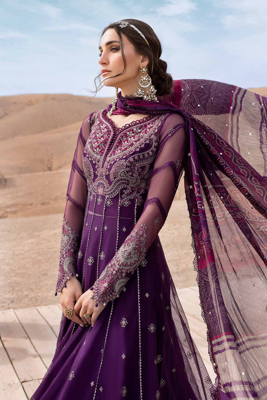 Maria.B Voyage a Luxe Embroidered Lawn Unstitched 3Pc Suit D-2507-B
