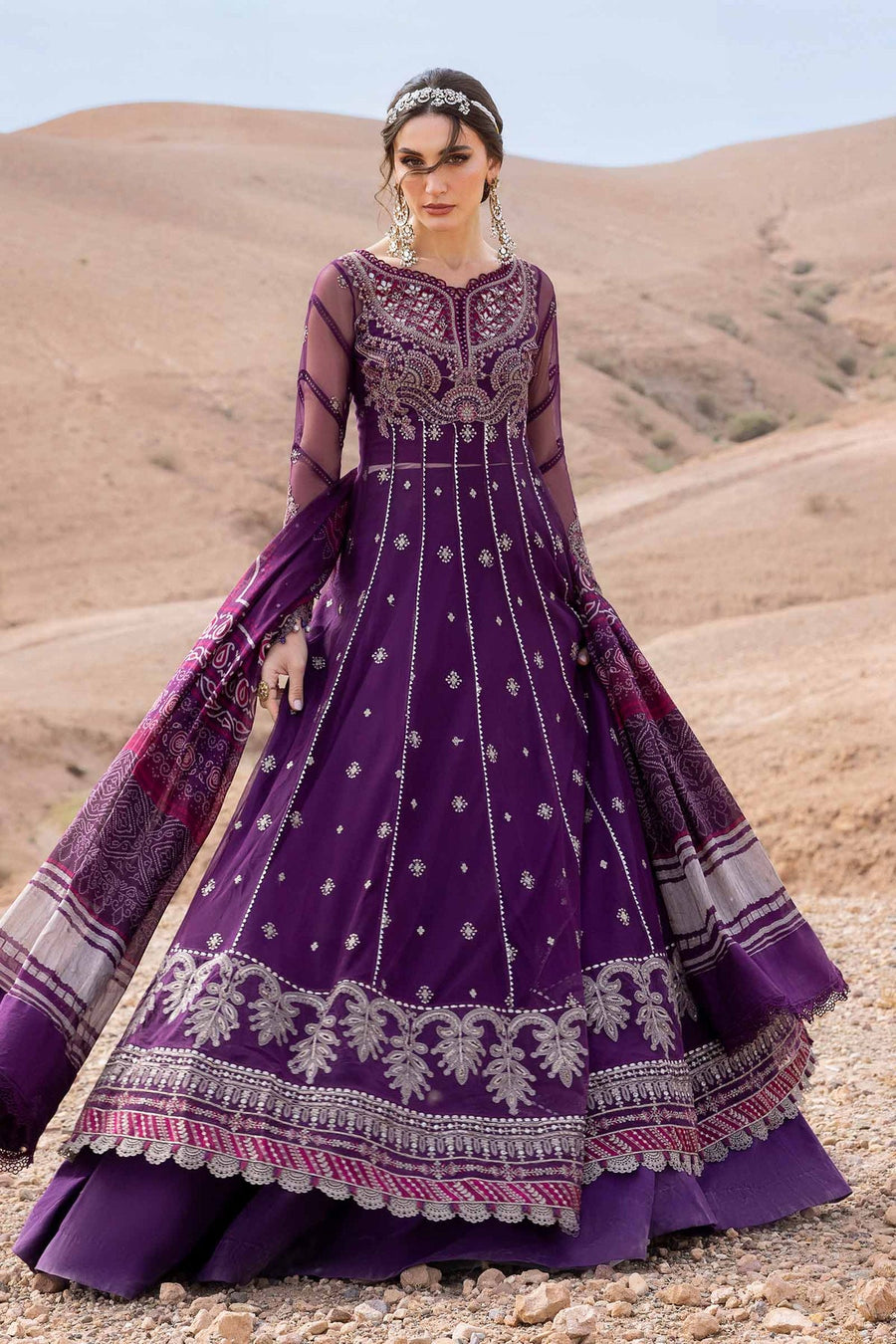 Maria.B Voyage a Luxe Embroidered Lawn Unstitched 3Pc Suit D-2507-B